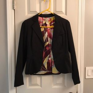 Black M double button women’s blazer